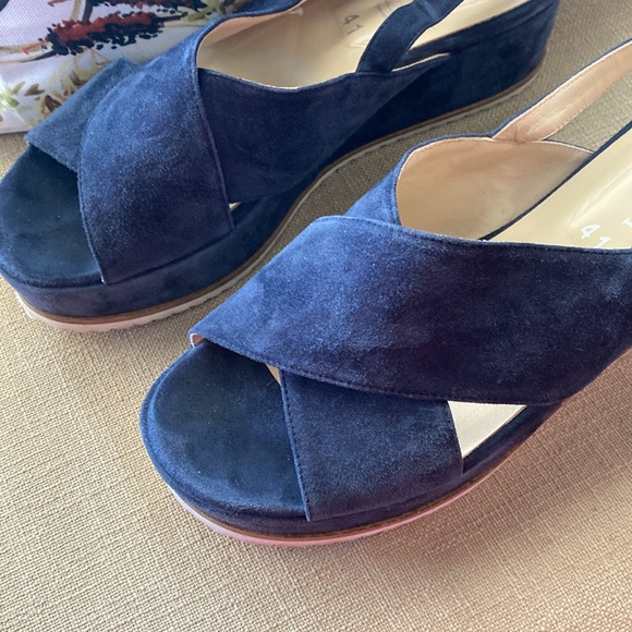 Cordani Kaylee Blue Criss-cross platform sandals size 41 - Picture 3 of 8